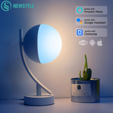 Load image into Gallery viewer, RGB LED Desk Lamps 7W Smart Voice LED Control WiFi App Remote Dimmable Bedroom Table Night Lights Work With Alexa Google Home