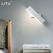 Load image into Gallery viewer, Led indoor wall lamps rotation adjustable switch modern wall sconce with switch stair wall light fixture hallway led wall sconce