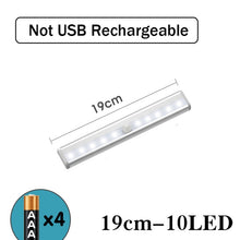 Load image into Gallery viewer, Plutus-Quinn LED Night Light Motion Sensor Wireless USB Rechargeable 20 30 40 50cm Night lamp For Kitchen Cabinet Wardrobe Lamp