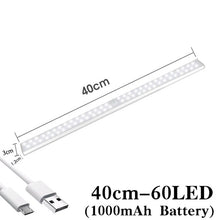 Load image into Gallery viewer, Plutus-Quinn LED Night Light Motion Sensor Wireless USB Rechargeable 20 30 40 50cm Night lamp For Kitchen Cabinet Wardrobe Lamp