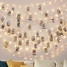 Load image into Gallery viewer, 10M USB Festoon Led Fairy Lights Chain Holiday Lighting String with Clips Battery Operated Garland Christmas Decor for Home Room