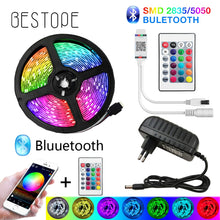 Load image into Gallery viewer, BESTOPE Bluetooth LED Strip Lights 20M RGB 5050 SMD Flexible Ribbon Waterproof RGB LED Light 5M 10M Tape Diode DC 12V Control
