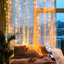 Load image into Gallery viewer, 3M LED Christmas Fairy String Lights Remote Control USB New Year Garland Curtain Lamp Holiday Decoration For Home Bedroom Window
